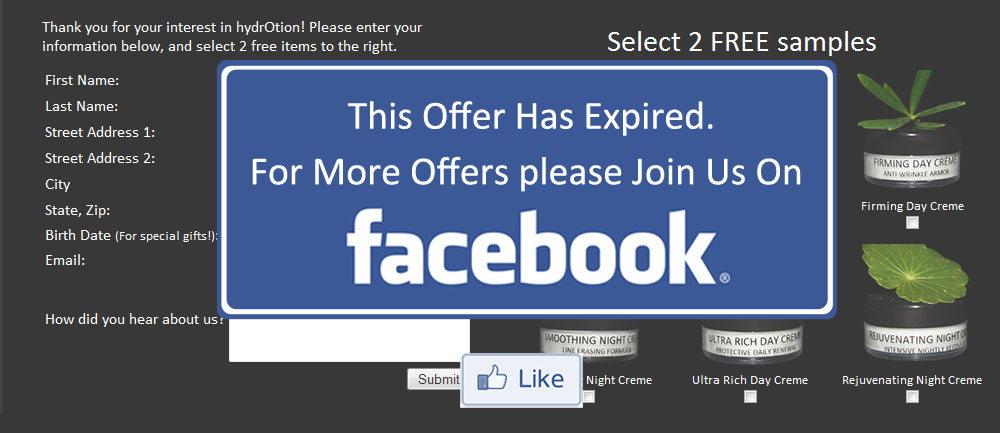 Offer expired - like us on facebook for more!